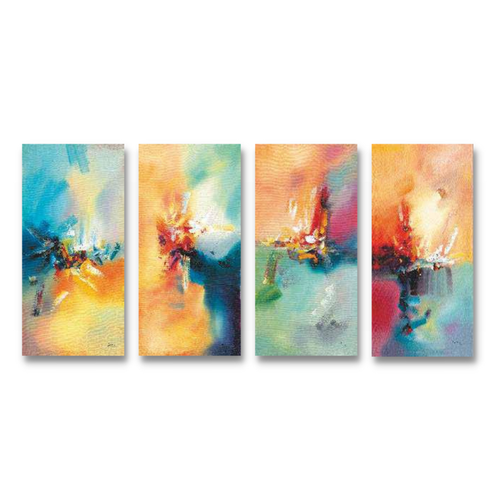 Wall Framed Canvas - Set of 4