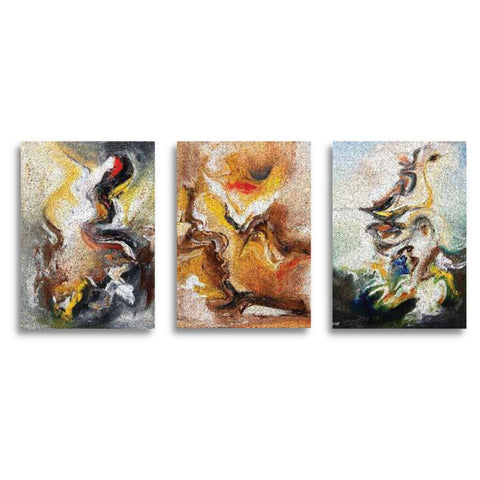 Wall Framed Canvas - Set of 3