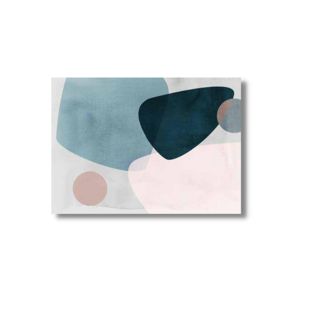 Abstract Wall Framed Canvas - Set of 1