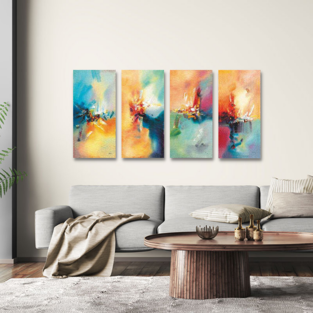 Wall Framed Canvas - Set of 4