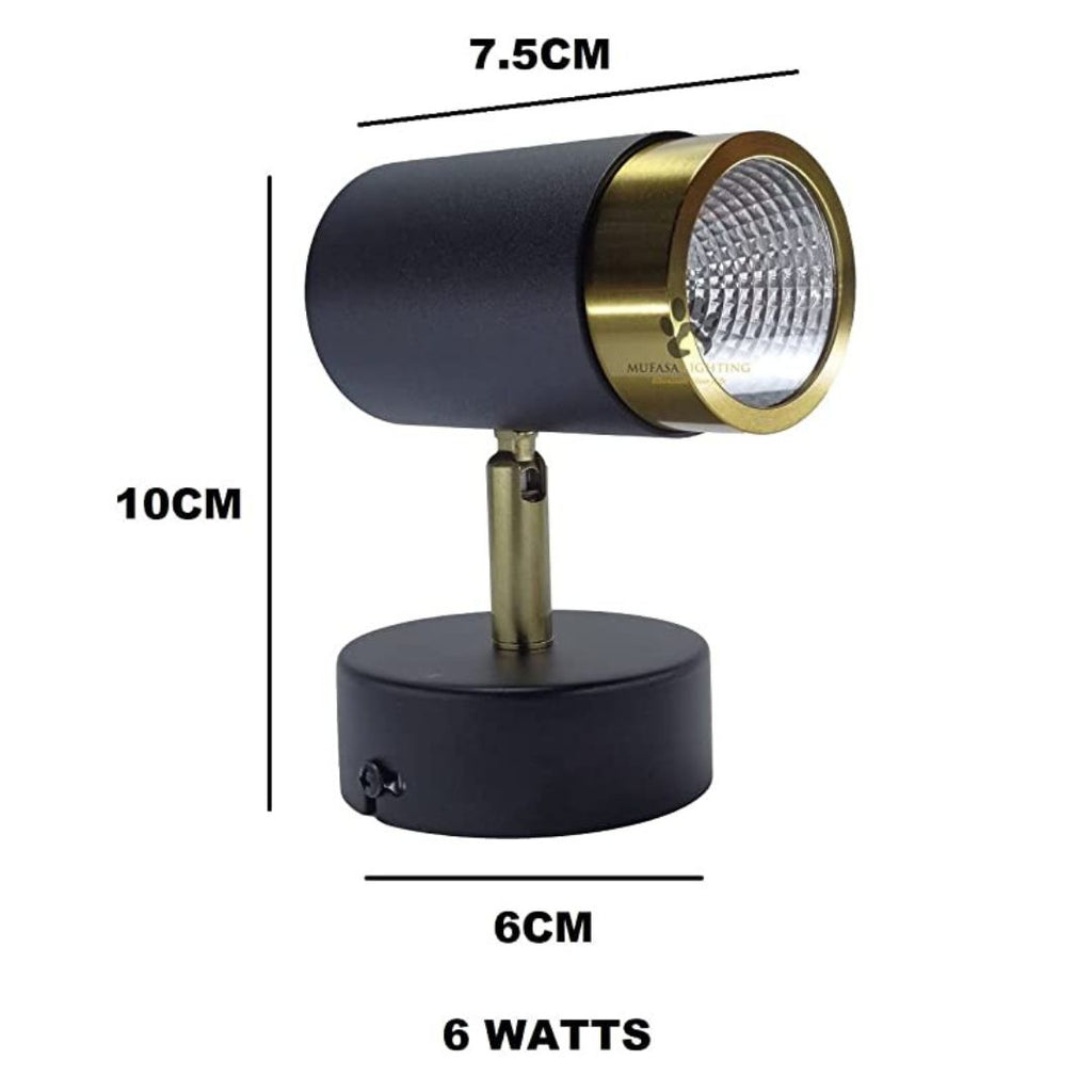 Focus Light - Warm White (Black and Gold Body)