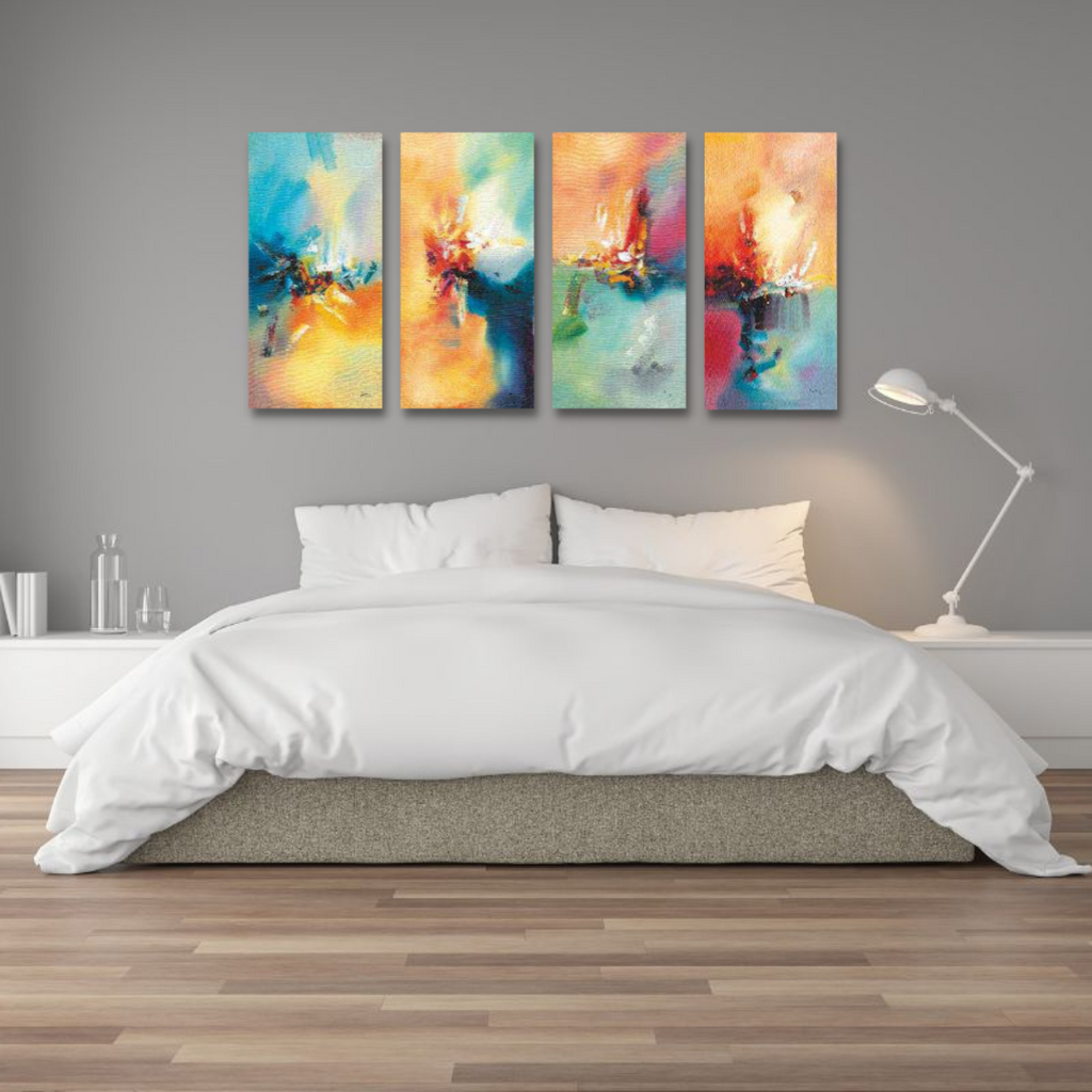 Wall Framed Canvas - Set of 4