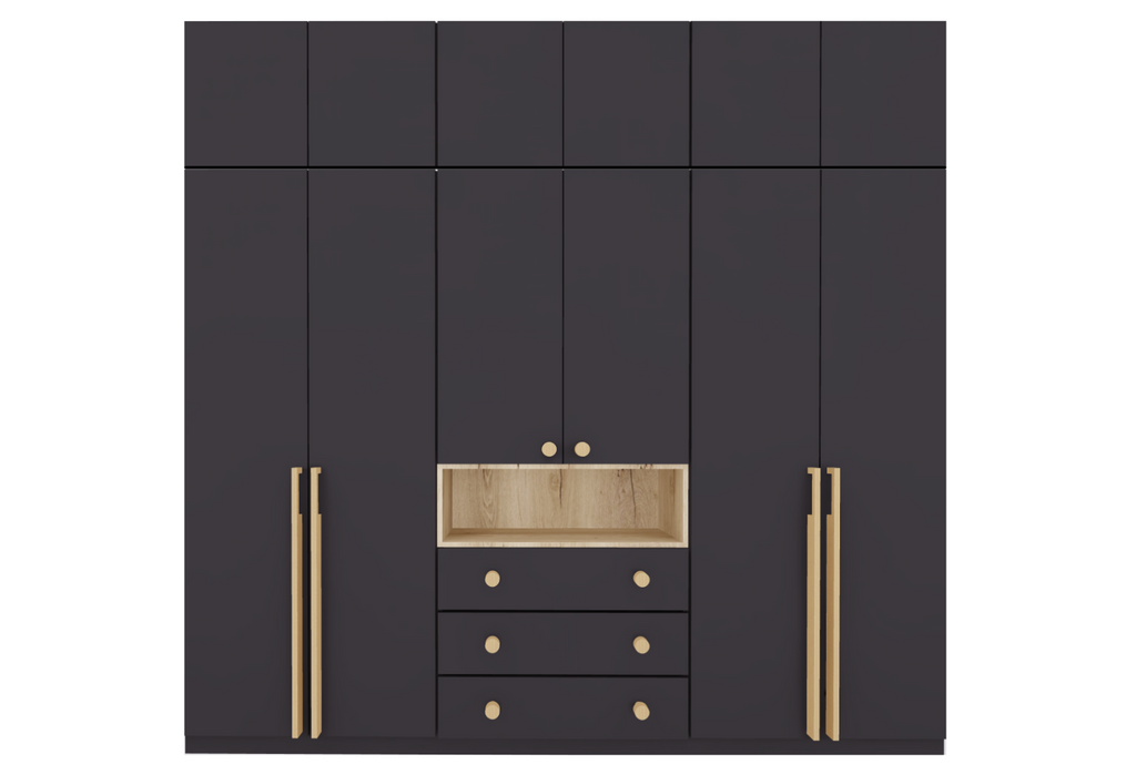 Hinged Wardrobe with Chest of Drawers